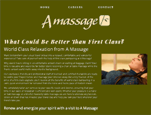 Tablet Screenshot of amassageinc.com